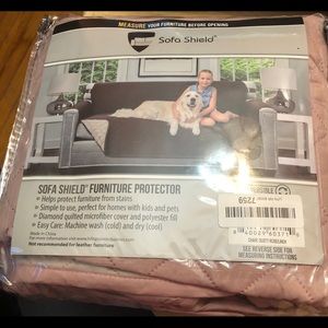 Sofa Shield Protector Chair Dusty Rose/ Linen